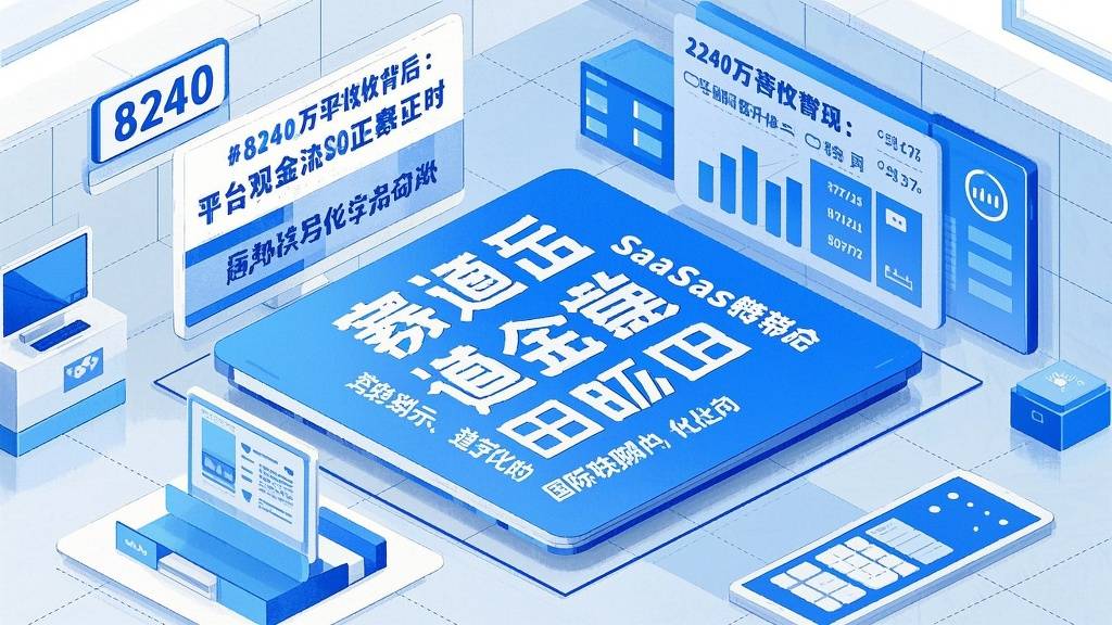 8240万营收背后:平台现金流转正对SaaS赛道的3点启示