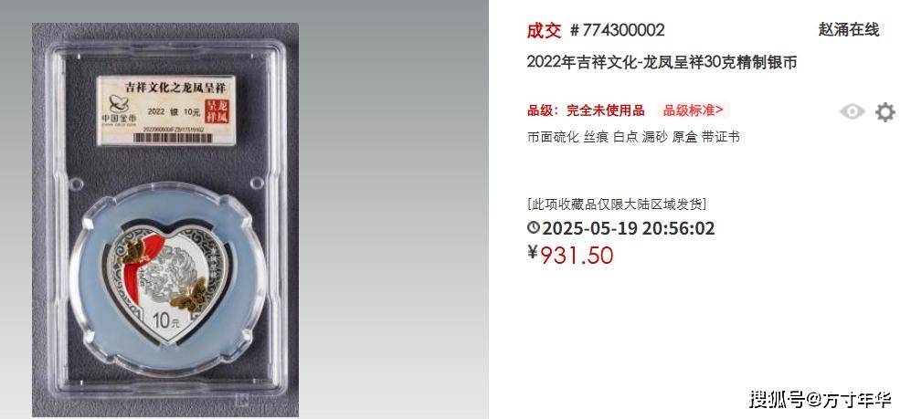 一币爆火,多枚升天!这些龙题材纪念币行情猛涨!