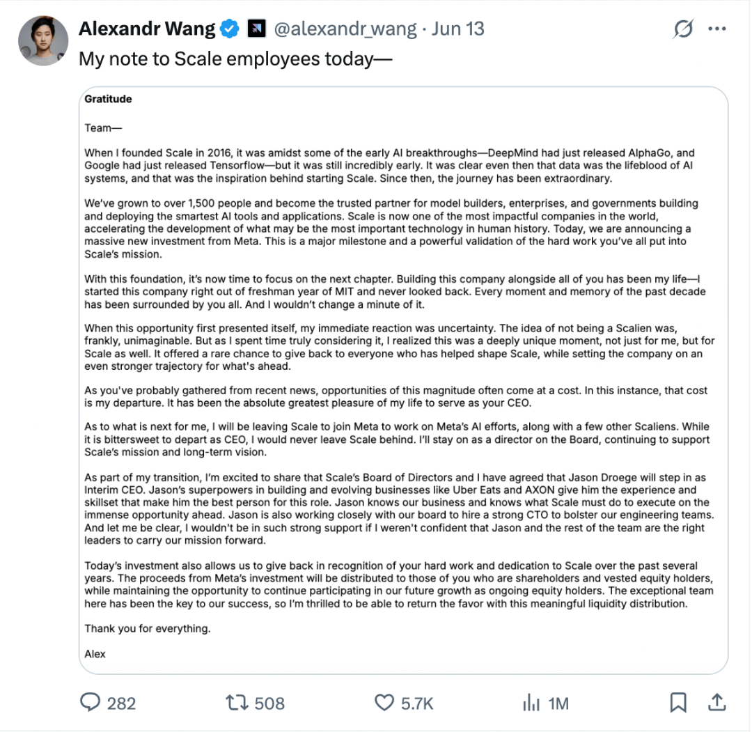 150亿美元！28岁华裔天才官宣加入Meta，扎克伯格掀翻AI牌桌！